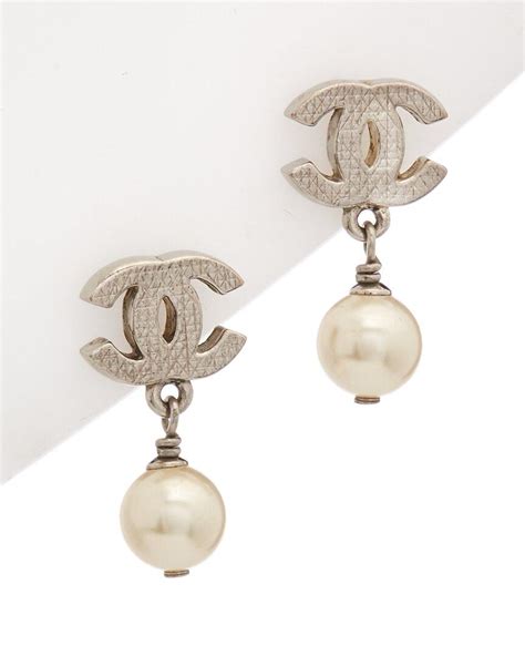 chanel logo earrings price|chanel earrings official site.